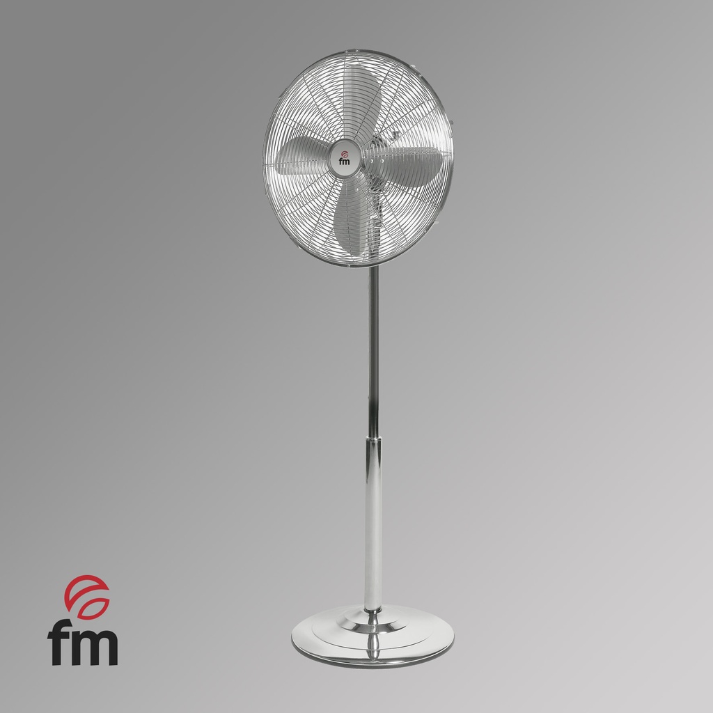 VENTILADOR DE PIE CROMADO 50W 40 CM PM-140, FM CALEFACCION