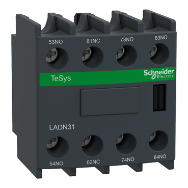 BLOQUE CONTACTO AUXILIAR 3 NA/1 NC FRONTAL, SCHNEIDER ELECTRIC