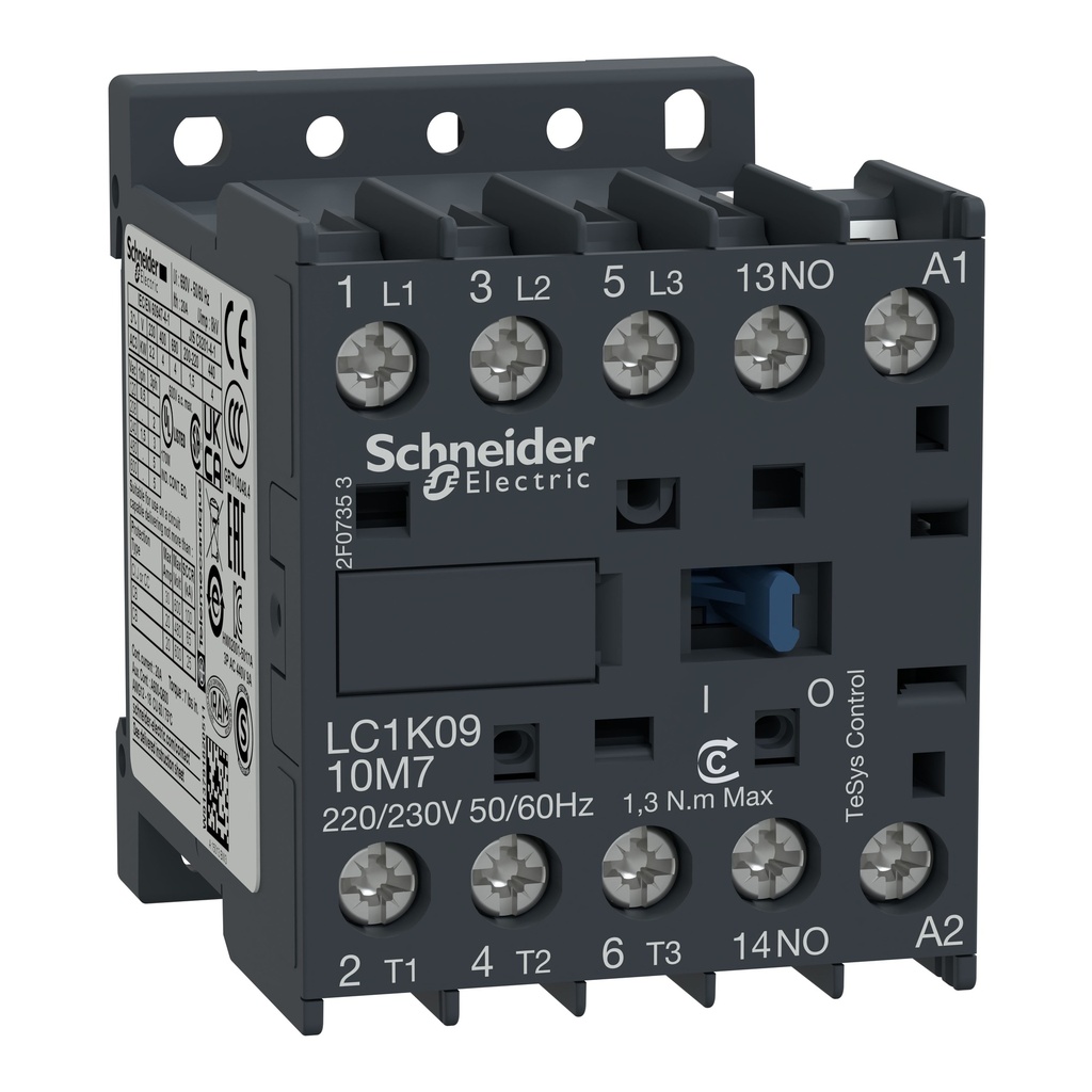 MINICONTACTOR 9A 3P 24V CA 50-60HZ, SCHNEIDER ELECTRIC