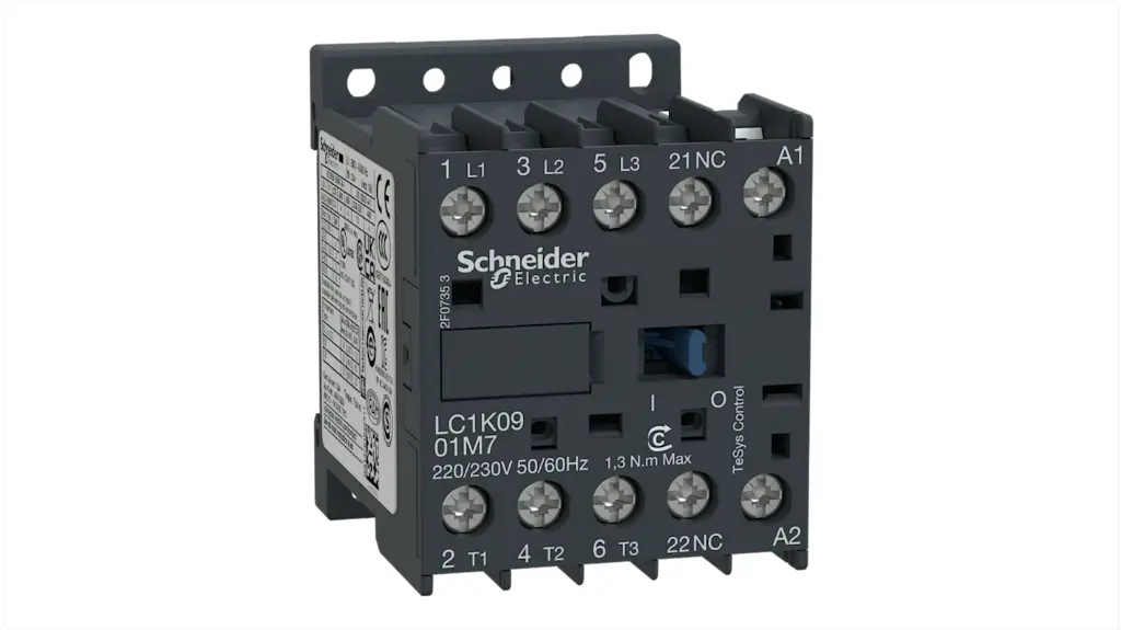 MINICONTACTOR K TRIPOLAR 9A 230V 50-60HZ, SCHNEIDER ELECTRIC