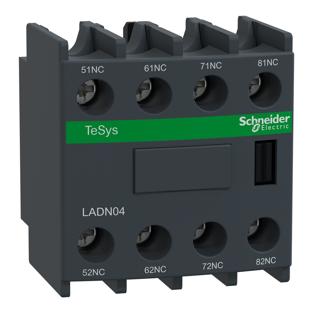 BLOQUE CONTACTO AUXILIAR 4 NC FRONTAL, SCHNEIDER ELECTRIC