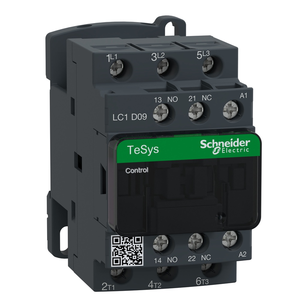 CONTACTOR 9A 1NA/1NC 24V 50/60HZ, SCHNEIDER ELECTRIC