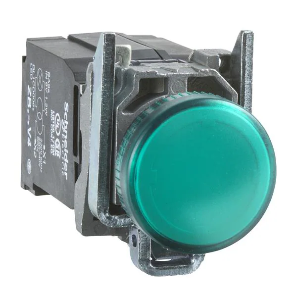PILOTO LED DIÁMETRO 22 230-240V VERDE EMBELLECEDOR METÁLICO, SCHNEIDER