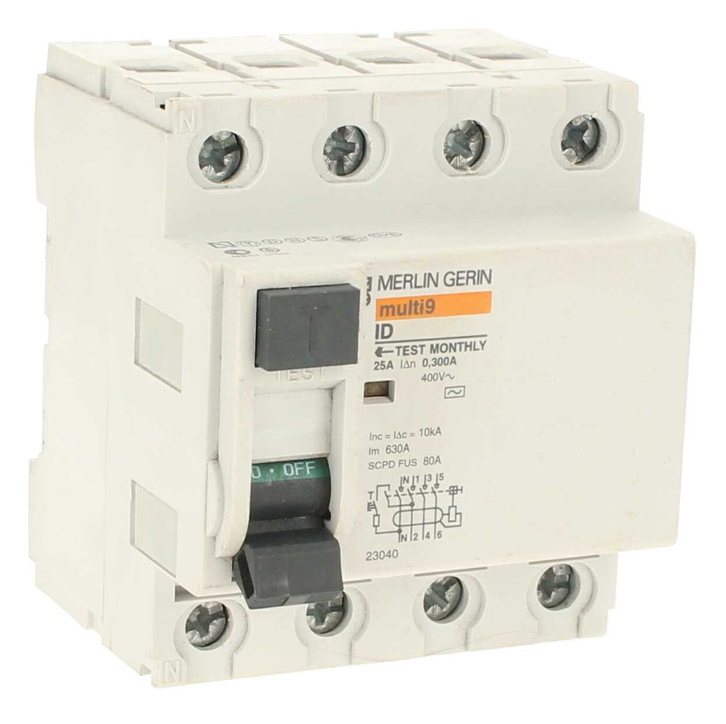 INTERRUPTOR AUTOMÁTICO MAGNETOTÉRMICO iC60N 4P 20A CURVA-C, MERLIN GERIN - SCHNEIDER ELECTRIC
