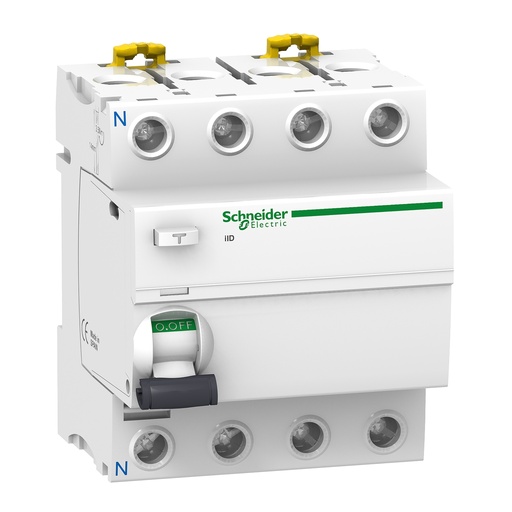 [A9R61463] INTERRUPTOR DIFERENCIAL IID 4P 63A 30MA A-SI, SCHNEIDER ELECTRIC