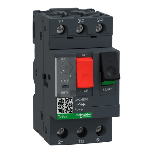 [GV2ME10] DISYUNTOR MAGNETOTERMICO 4 - 6,3A, SCHNEIDER ELECTRIC