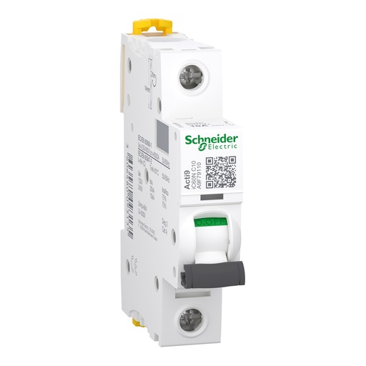 [A9F79110] INTERRUPTOR AUTOMÁTICO MAGNETOTÉRMICO IC60N 1P 10A CURVA-C, SCHNEIDER ELECTRIC