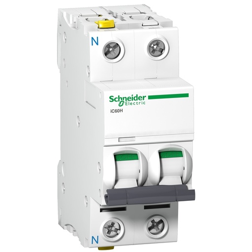 [A9F07620] INTERRUPTOR AUTOMÁTICO MAGNOTÉRMICO ACTI9 IC60H 1P+N 20A C, SCHNEIDER ELECTRIC