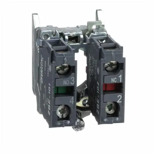 [ZB4BZ105] CUERPO DIÁMETRO 22MM 1 NA/1 NC CON CONEXIÓN TORNILLO EMBELLECEDOR METÁLICO, SCHNEIDER ELECTRIC