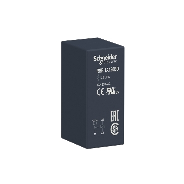 [RSB1A120BD] RELÉ ENCHUFABLE 1 NA/NC 12A 24V DC, SCHNEIDER ELECTRIC