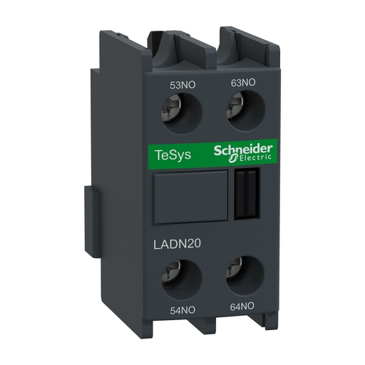 [LADN20] BLOQUE CONTACTO AUXILIAR 2 NA FRONTAL - SCHNEIDER ELECTRIC