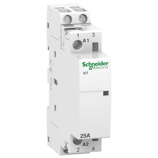 [A9C20732] CONTACTOR MODULAR ICT 25A 2NA 230/240VCA, SCHNEIDER ELECTRIC