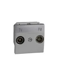 [U3.452.30] TOMA TV/FM FINAL ALUMINIO SERIE UNICA TOP, SCHNEIDER ELECTRIC