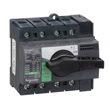 [28903] INTERRUPTOR / SECCIONADOR COMPACT 63A 4P EMPOTRABLE NEGRO, SCHNEIDER ELECTRIC
