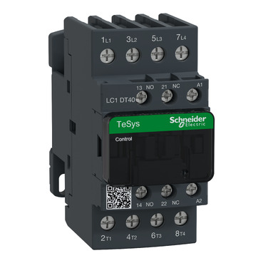 [LC1DT40P7] CONTACTOR 40A 1 NA/1 NC 230V 50-60HZ 4P, SCHNEIDER ELECTRIC