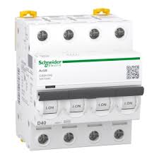 [A9F75440] INTERRUPTOR AUTOMÁTICO MAGNETOTÉRMICO IC60N 4P 40A CURVA-D, SCHNEIDER ELECTRIC