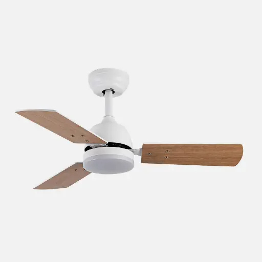 [206991368] VENTILADOR DC PORTICO 20W BLANCO 3ASPAS BLANCO/HAYA 6VEL. 3000K,4000K,6500K 2350LM REMOTO, MEMORIA, TEMPORIZADOR 91,4D, FABRILAMP