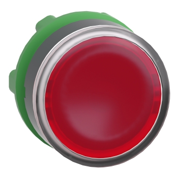 [ZB5AW343] CABEZA PULSADOR LUMINOSO DIÁMETRO 22 RASANTE ROJA EMBELLECEDOR PLÁSTICO, SCHNEIDER ELECTRIC